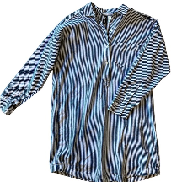 Divided Dresses & Skirts - Divided H&M Women's Blue and White Stripe 100% Cotton Dress Size 6